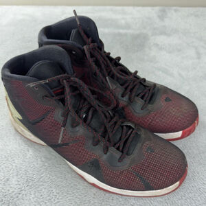 Nike Air Jordan Super Fly 4 Black Red and White Men 11 US